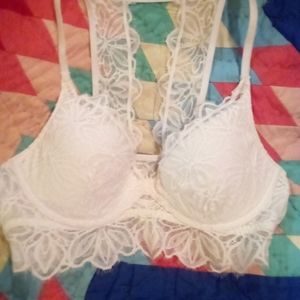 Pink Racer back bra (Victoria Secret), S/P